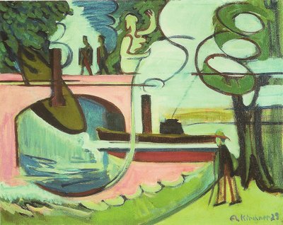 Lützow-Ufer in the Morning by Ernst Ludwig Kirchner